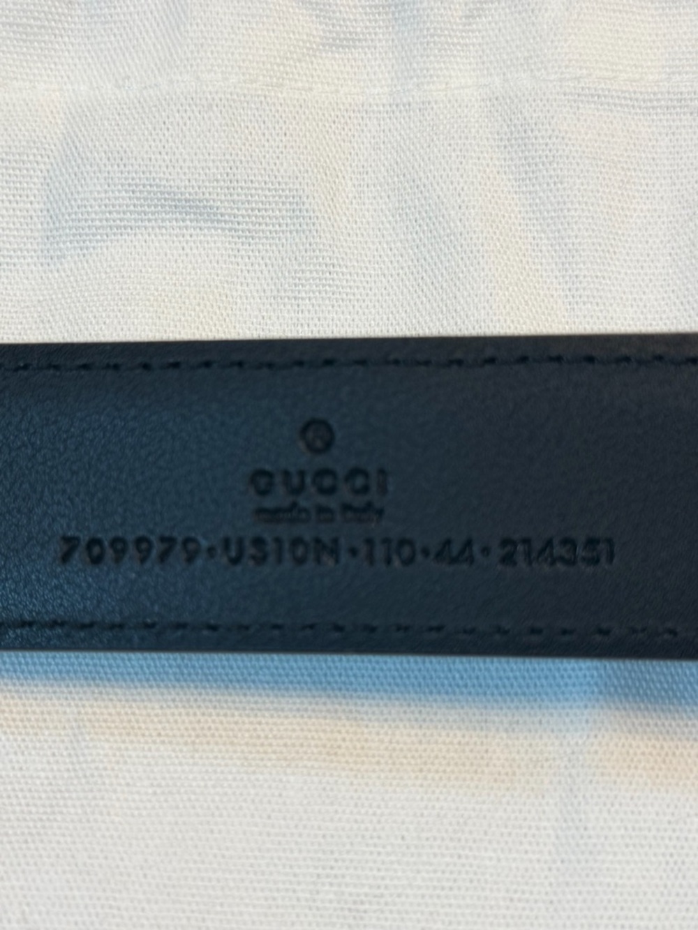 New Gucci Floral G Logo Buckle Black Belt Size 44 / 110 cm Fits a Waist 40 - 44 - Picture 11 of 12